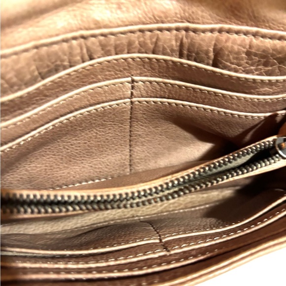 Liebeskind Tan Woven Leather Clutch wristlet - Picture 6 of 6